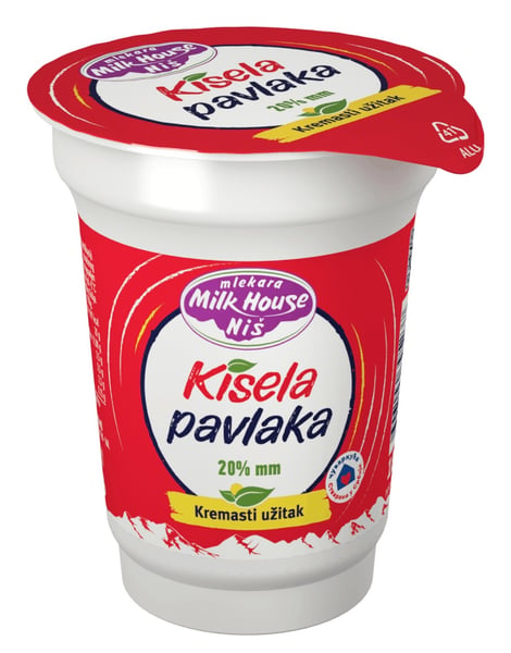 Milk House kisela pavlaka 180g 20%mm