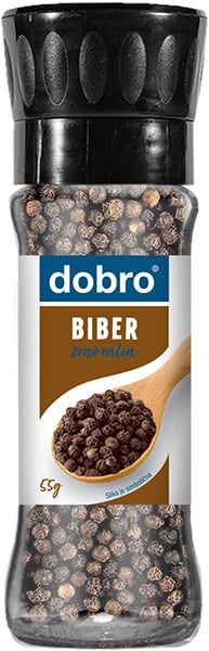 Dobro biber zrno bočica mlin 55 g