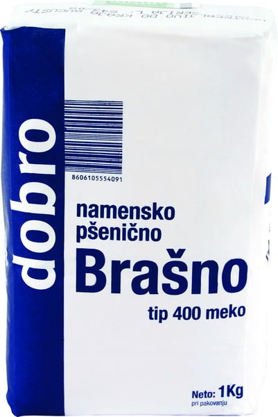 Dobro brašno namensko T-400 meko 1 kg