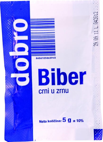 Dobro crni biber u zrnu 5 g