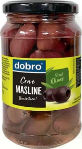 Dobro crne masline bez kostice kalamata 360g
