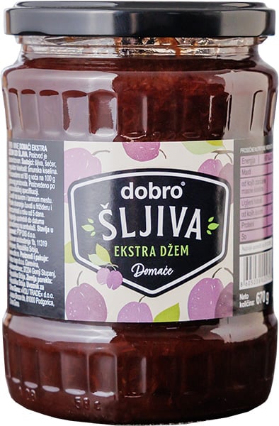 Dobro ekstra džem šljiva 670g