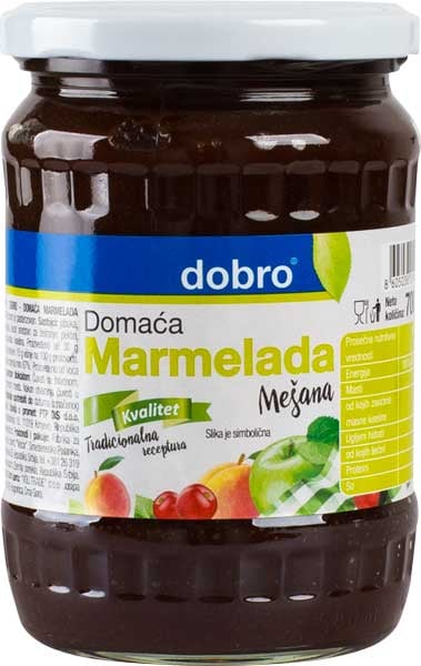 Dobro domaća marmelada mešana 700 g