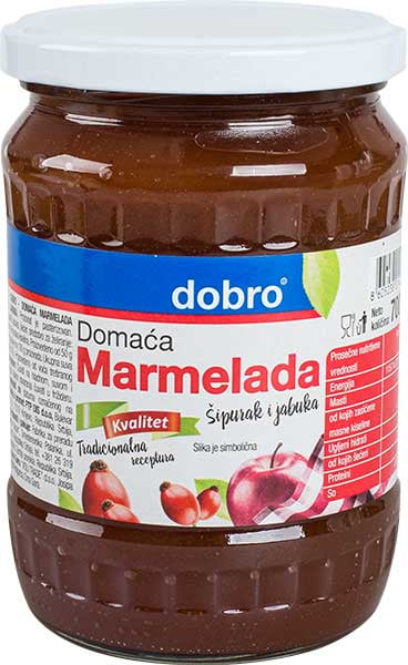 Dobro domaća marmelada šipurak i jabuka 700 g
