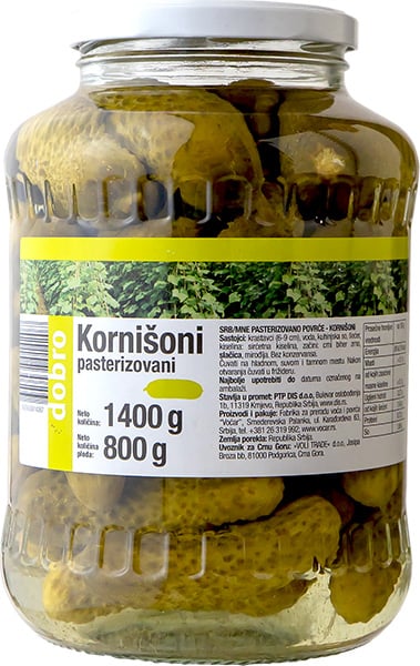 Dobro krastavac pasterizovan 6-9cm 1,4kg