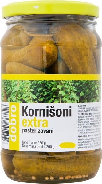Dobro kornišoni extra 350 g