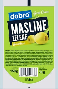 Dobro masline zelene bez kostice 150g