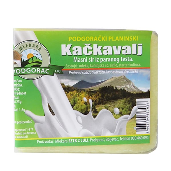 Mlekara Podgorac rtanjski kackavalj rnf 1kg