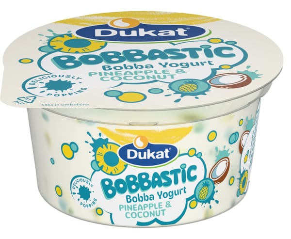 Dukat Jogurt Bobbastic ananas i kokos 150g