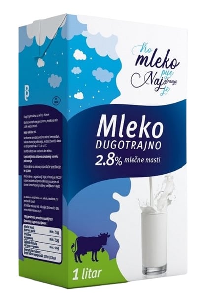 Mlekara Lazar Mleko 2.8% m.m. 1L
