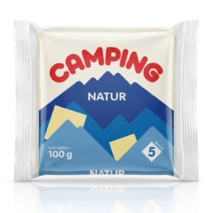Camping topljeni sir listici natur 100g