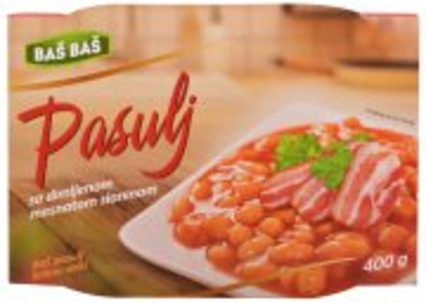 Baš pasulj sa dimljenom slaninom 400g