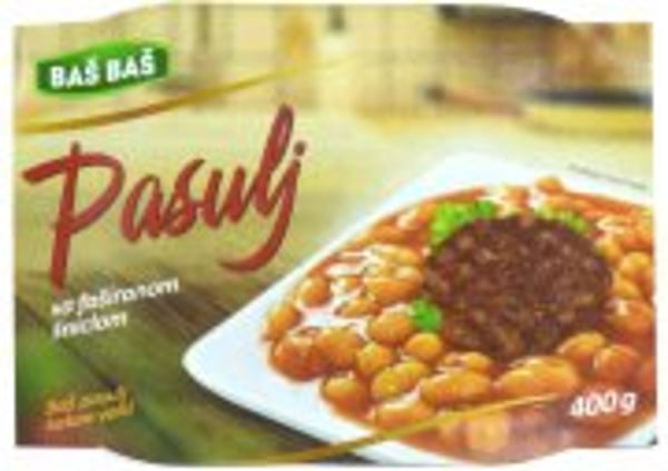 Baš pasulj sa faširanom šniclom 400g