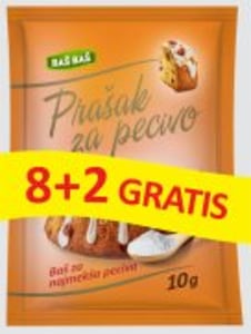 Baš prašak za pecivo 10g 8+2 gratis