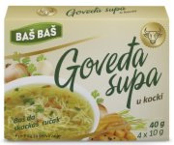 Baš supa u kocki goveđa 4x10g