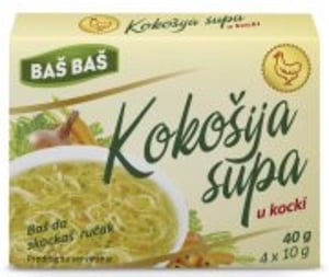 Baš supa u kocki kokošija 4x10g