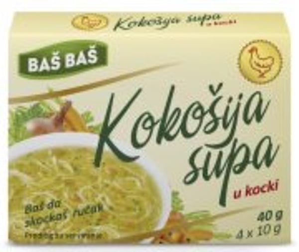 Baš supa u kocki kokošija 4x10g