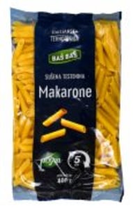 Baš testenina makarone posne koso sečene 400g