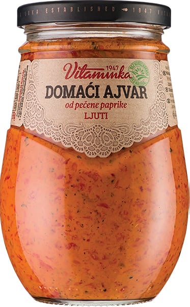 Vitaminka Ajvar domaći ljuti 535g