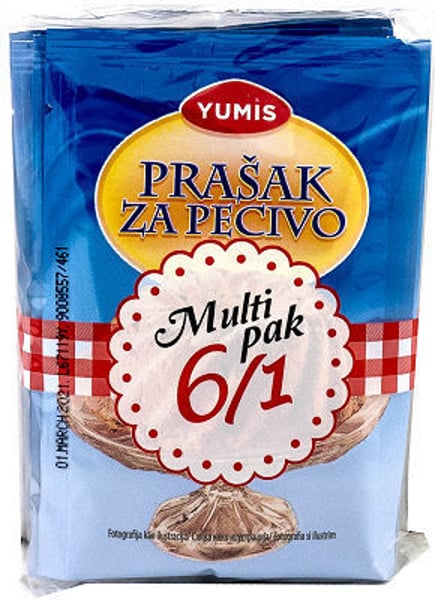 Yumis Prašak za pecivo 6x10g