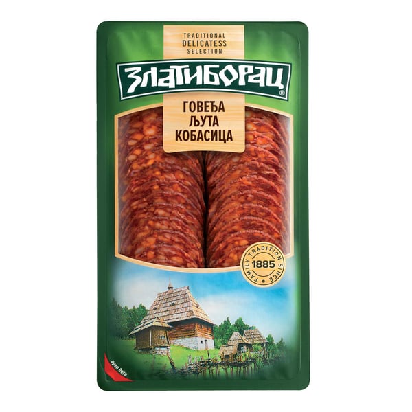 Zlatiborac Goveđa ljuta kobasica 100g