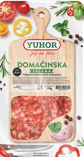 Yuhor Domaćinska salama slajs 100 g