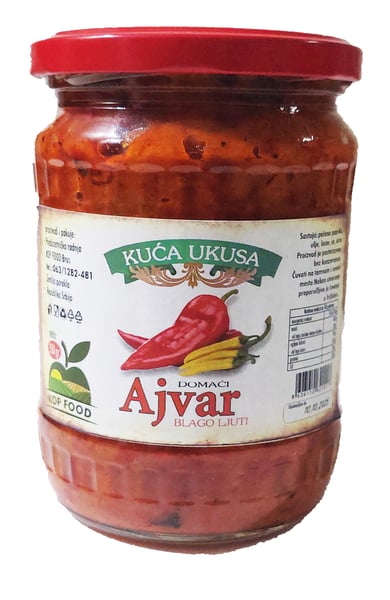 Kuća Ukusa ajvar ljuti mleveni 550g