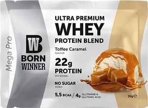 Born Winner whey protein toffee caramel 30 g