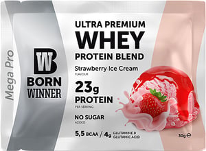 Born Winner whey protein strawberry ice cream 30 g