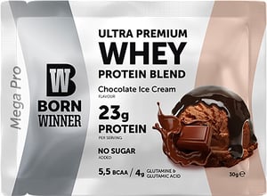 Born Winner whey protein chocolate, ice cream 30 g