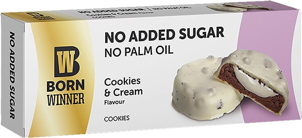 Born Winner no addes sugar cookies N cream 100 g