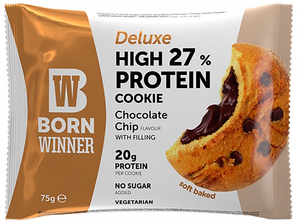 Born Winner deluxe protein cookie choco chip filling 75 g