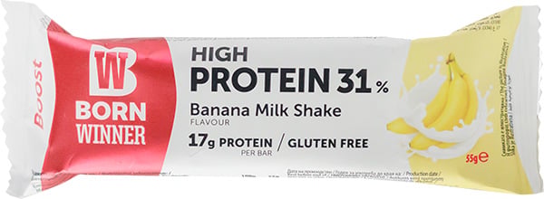 Born Winner Boost protein bar banana milk shake 55 g
