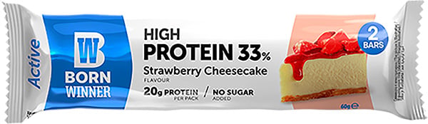 Born Winner Active prot. strawberry 2x30g