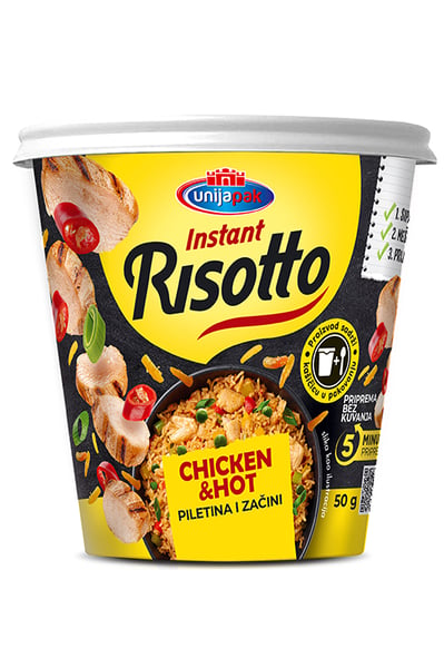 Unijapak instant risotto chicken and hot u casi 55g