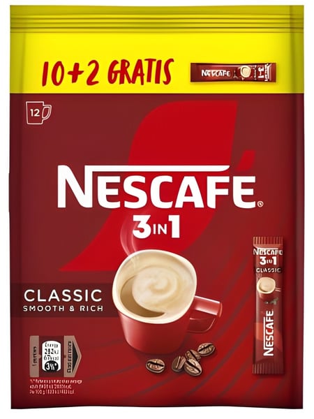 Nescafe Instant kafa 3in1 classic 15,5g 10+2 gratis