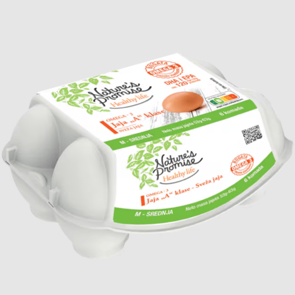 Nature's Promise Kokosija jaja Omega 3 6kom