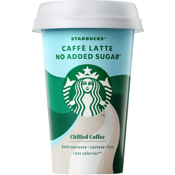 Starbucks ChIlled classics caffe latte no added sugar 220ml