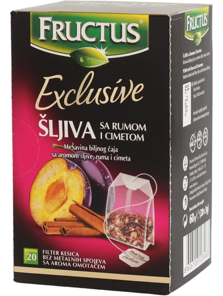 Fructus Čaj šljiva rum limeta 60g