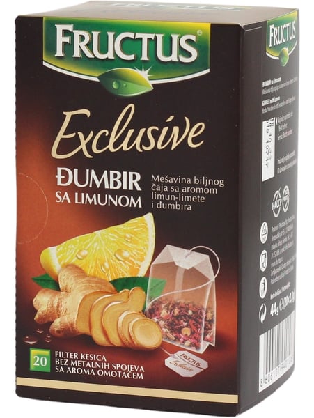 Fructus Čaj đumbir limun 44g