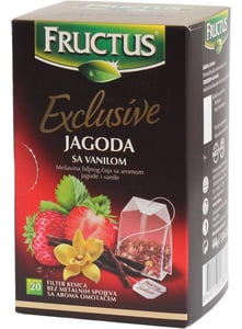 Fructus Čaj jagoda vanila 44g