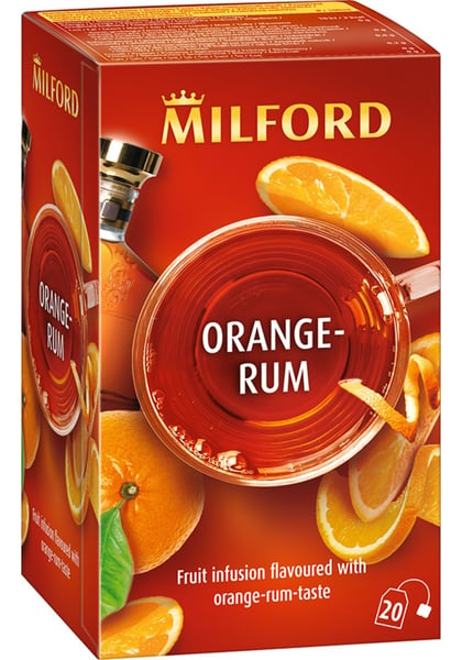 Milford Čaj pomorandža rum 60g