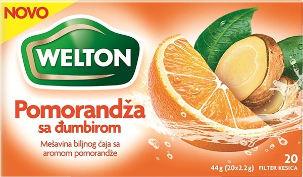 Welton Čaj pomorandža đumbir 44g