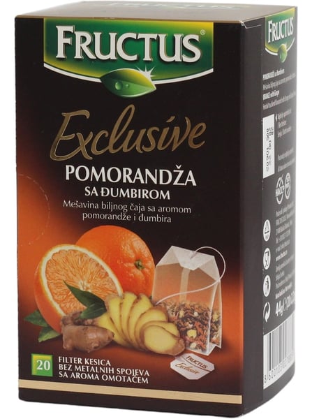 Fructus Čaj pomorandža đumbir 44g