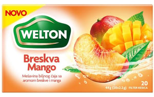Welton Čaj breskva i mango 44g
