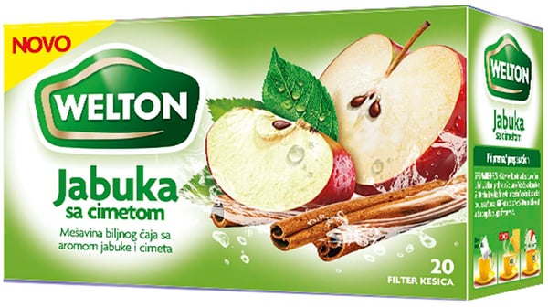 Welton Čaj jabuka cimet 44g