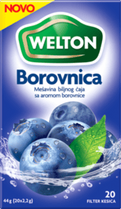 Welton Čaj borovnica 44g