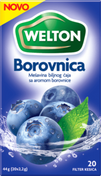 Welton Čaj borovnica 44g