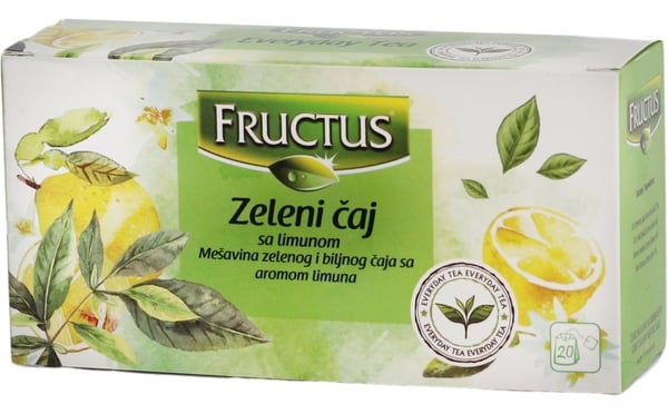 Fructus zeleni čaj limun 30g