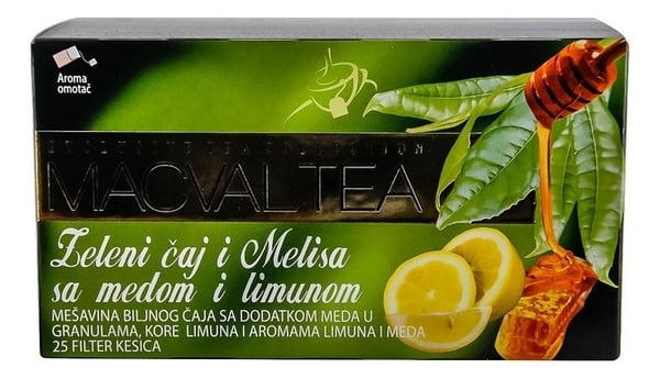 Macval Zeleni čaj i melisa sa medom i limunom 50g